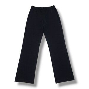 Chicos Travelers Straight Pants Womens Small Black High Rise‎ Pull On HEMMED